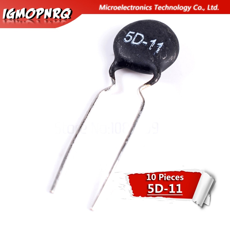 10 stk termistor modstand ntc 5d-11 termisk modstand