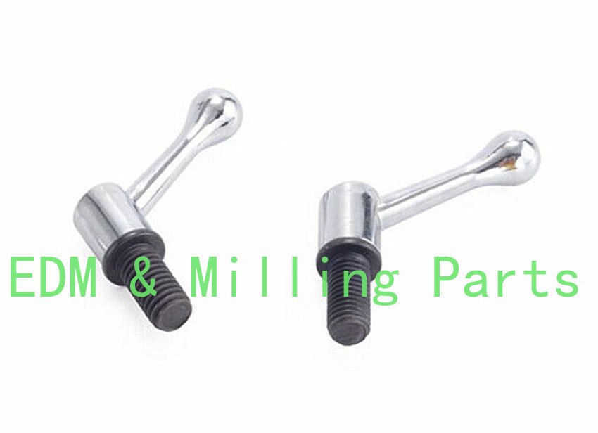 2pcs CNC Milling Machine Parts Head Table Lock Bolt Handle 1/2 Thread For Bridgeport Mill Part