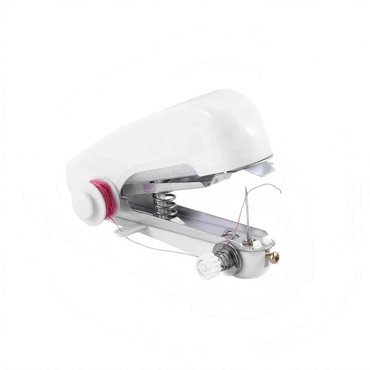 Portable handheld sewing machine set, household handheld simple manual sewing, small tailor machine: WHITE