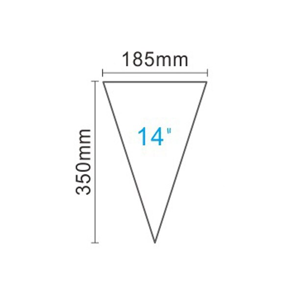 50Pcs/Set Watertight Pastry Bags Cake Decoration Bags Kitchen Icing Food Preparation Bags Cup Cake Piping Tools For Baking: 14 inch