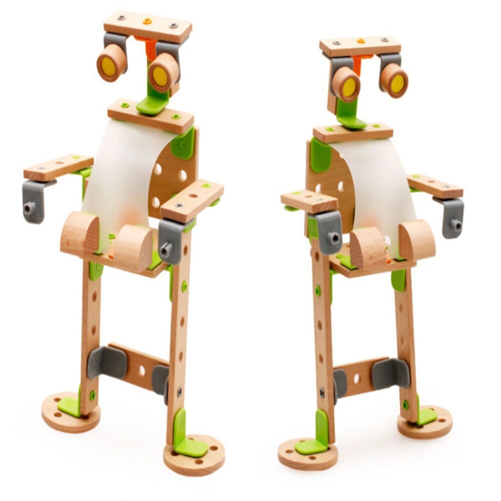 Stijl Assembleren Helikopter Assembleren Houten Noten Schroef DIY Blok Kinderen Leren & Onderwijs Speelgoed