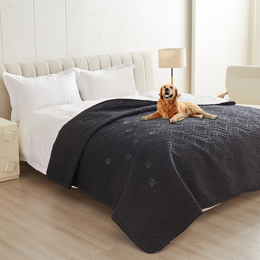 Colcha à prova de sujeira, capa impermeável para cama de cachorro, cobertor para móveis, protetor de cama, capa de sofá para cães e gatos, apoio antiderrapante: 150*65cm / Amarelo