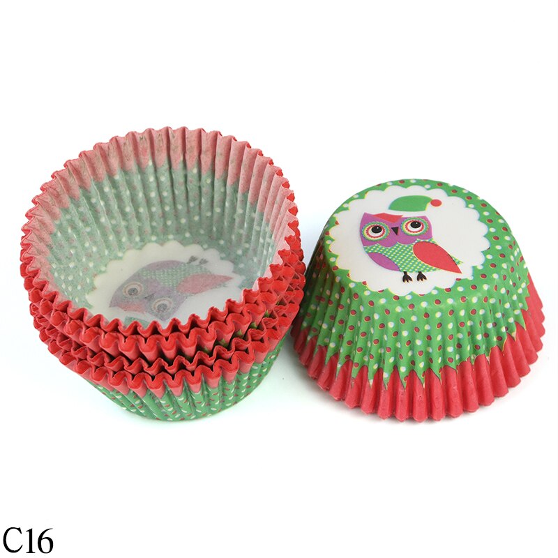 Doublures de Cupcake, tasse de cuisson, bricolage, plateau en papier à muffins, plateaux à pâtisserie, fournitures de cuisine, moule à gâteau, outils de décoration, 100 pièces: C16
