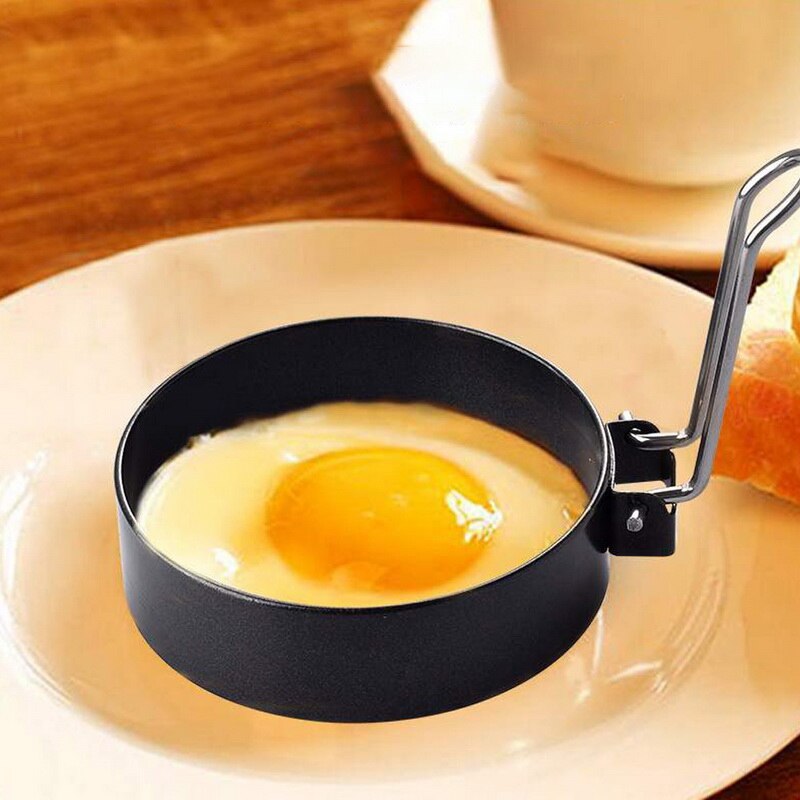 1Pc Rvs Non Stick Fantastische Ei Pannenkoek Maker Ring Keuken Bakken Omelet Mallen Flip Fornuis Ei Ring Mold keuken