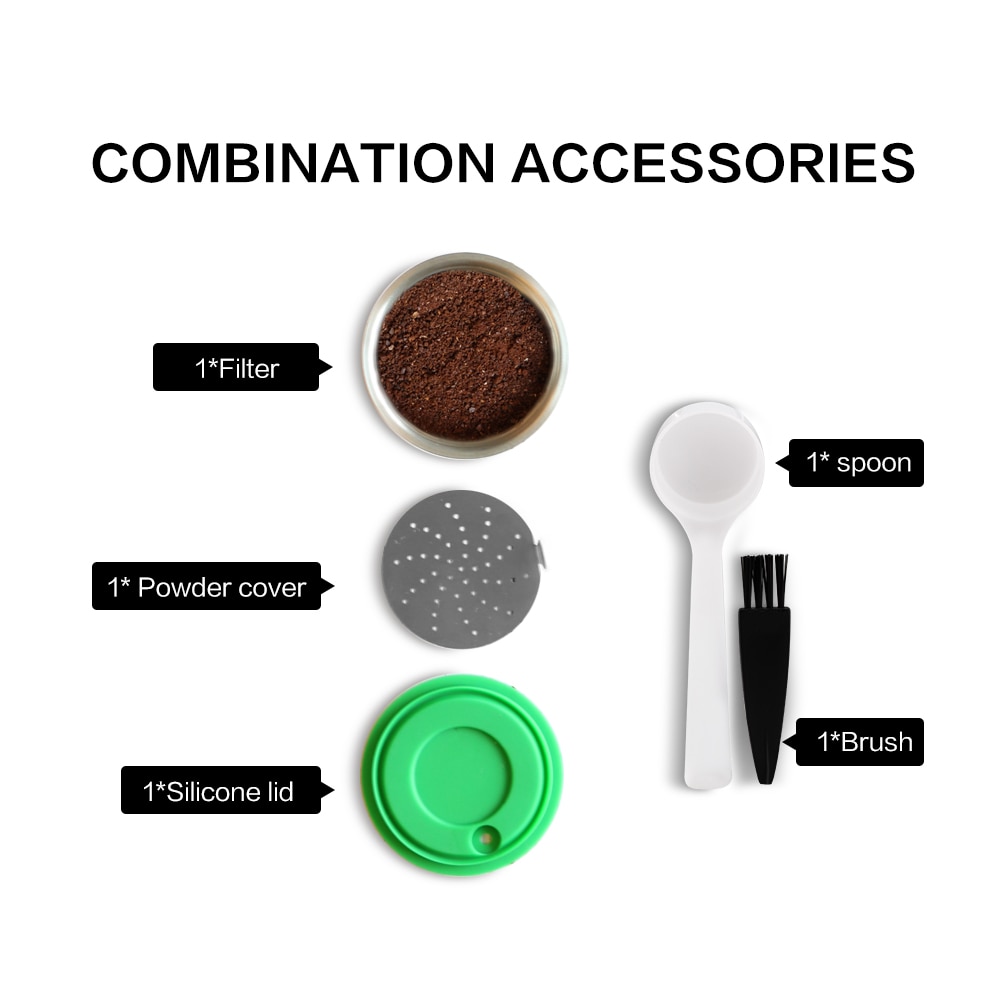 Cápsula de café reutilizable Compatible con Nescafé Dolce Gusto, cápsula de filtro de café de plástico para Circolo y Mini máquina de café