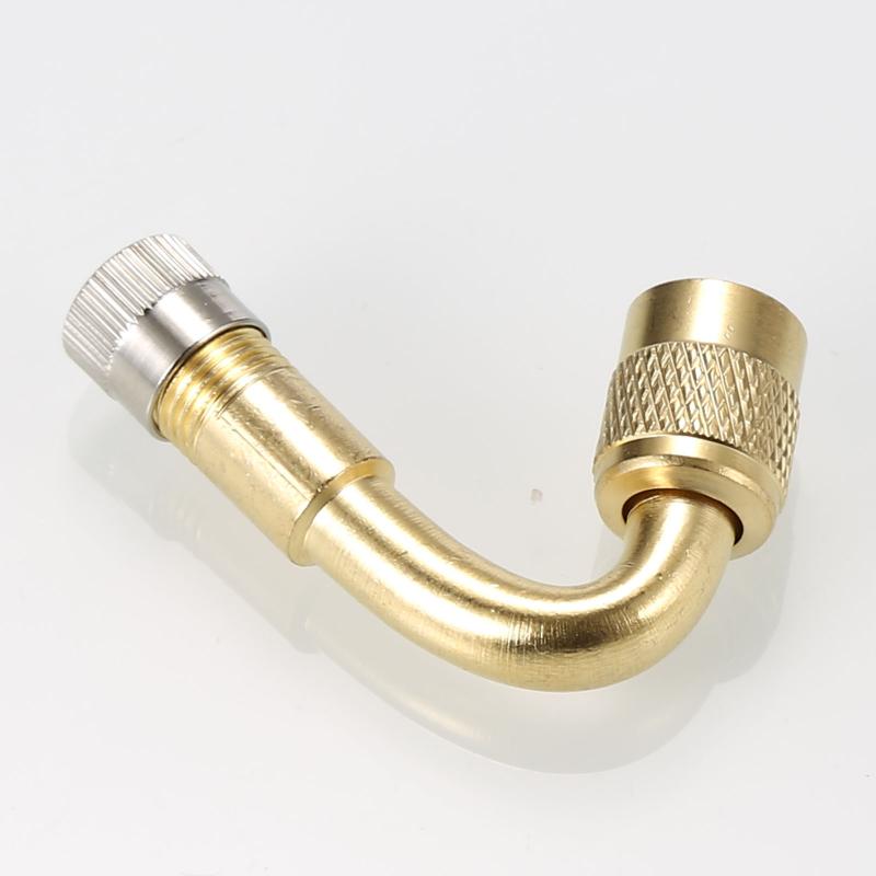 Alargador de válvula de extensión de neumático, accesorio de latón de 40/90/135 grados para motocicleta, coche, camión, bicicleta y Scooter