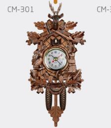 årgang hjem dekorativ fugl veggklokke hengende tre gjøkur klokke stue pendel klokke håndverksklokke til hus: 1