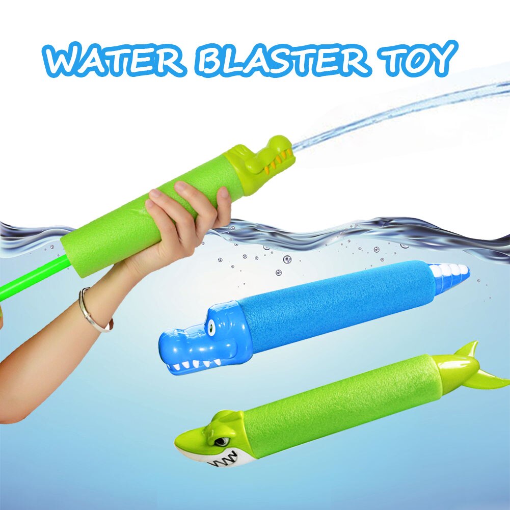 Beach Pull Out Interactive Playing Water Blaster Summer Animal Shape Practical Bathroom Pearl Cotton Crocodile Shooting