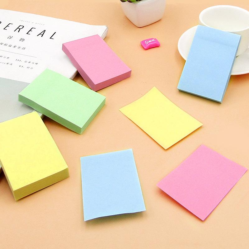 100 hojas de notas adhesivas, almohadillas, posiciones, papelería, pegatinas de papel, Bloc de notas publicado, cuaderno, accesorios escolares y de oficina
