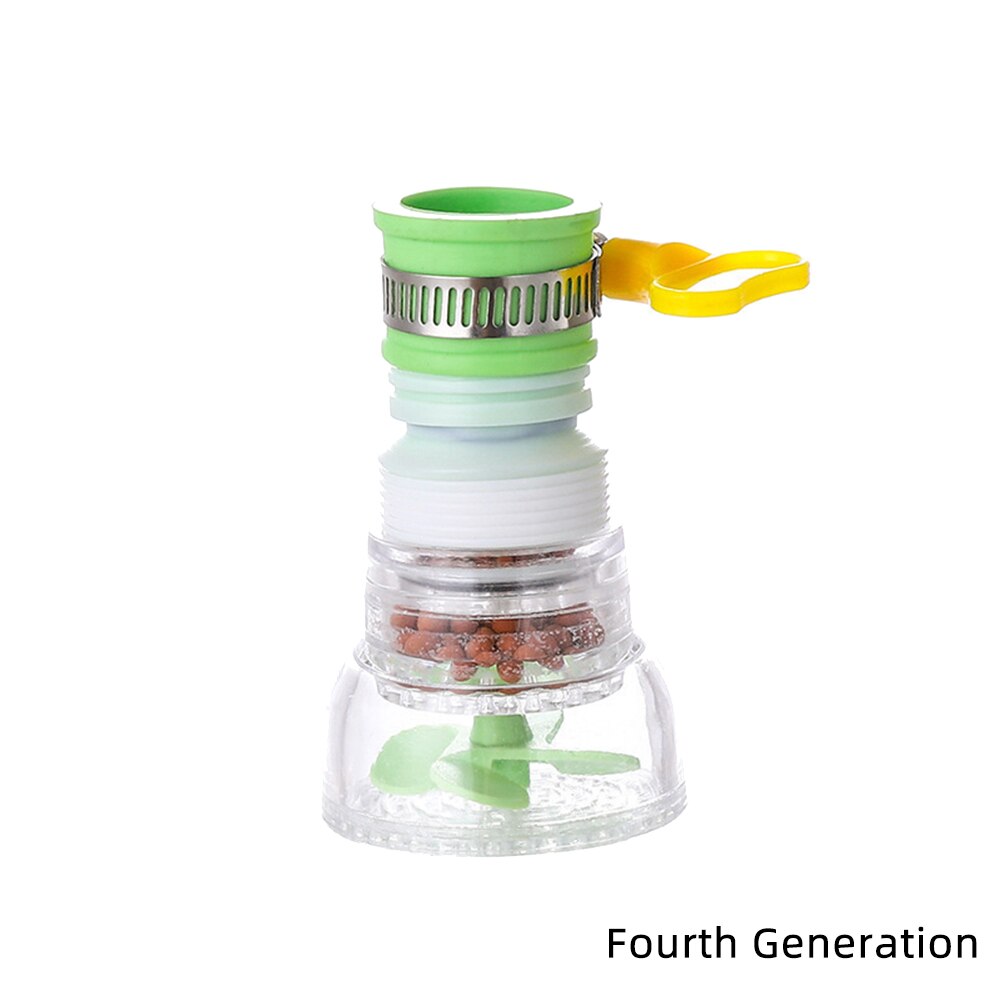 360 Adjustable Flexible Kitchen Faucet Tap Splash-Proof Water Filter Rotating Faucet Nozzle Tool Water Saving Sprayer Filter: B1
