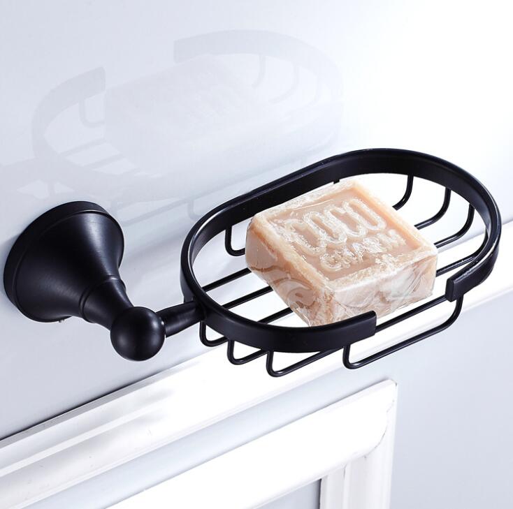 Black bathroom brass Soap Dishes /soap holder Wall mounted Bathroom accessories JM-F68: black
