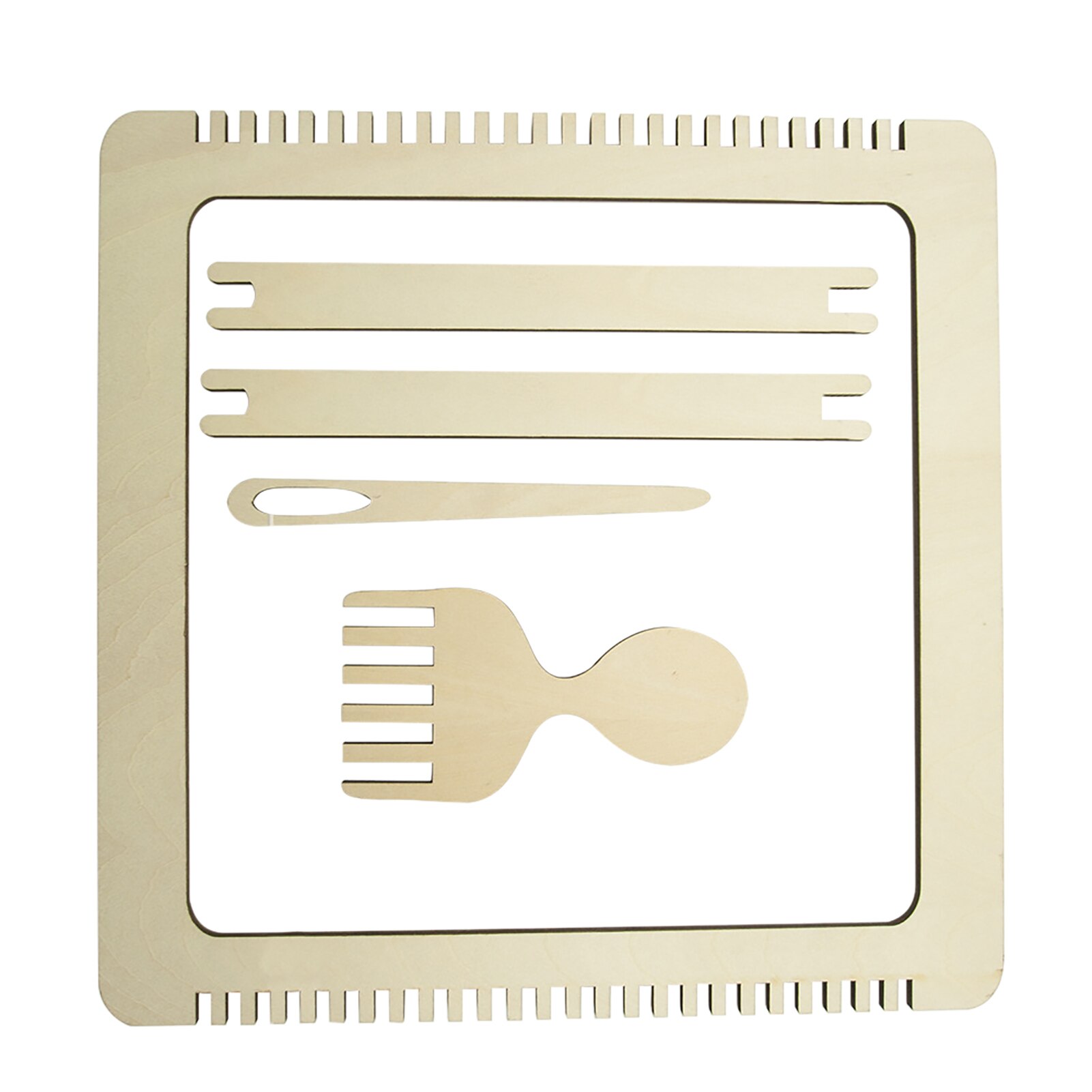 Wooden Tapestry Weaving Loom Kit Hand-Knitted Machine DIY Traditional Craft Yarn Hand Sewing Machine Home Waving Accessories