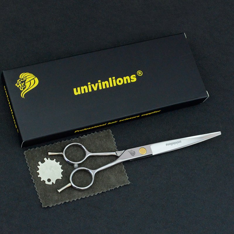 7&quot; japanese cut dog hair scissors kit pet grooming scissors curved dog cat hair clippers animal clippers dog grooming shears set: ZJQ-Upward Cutting