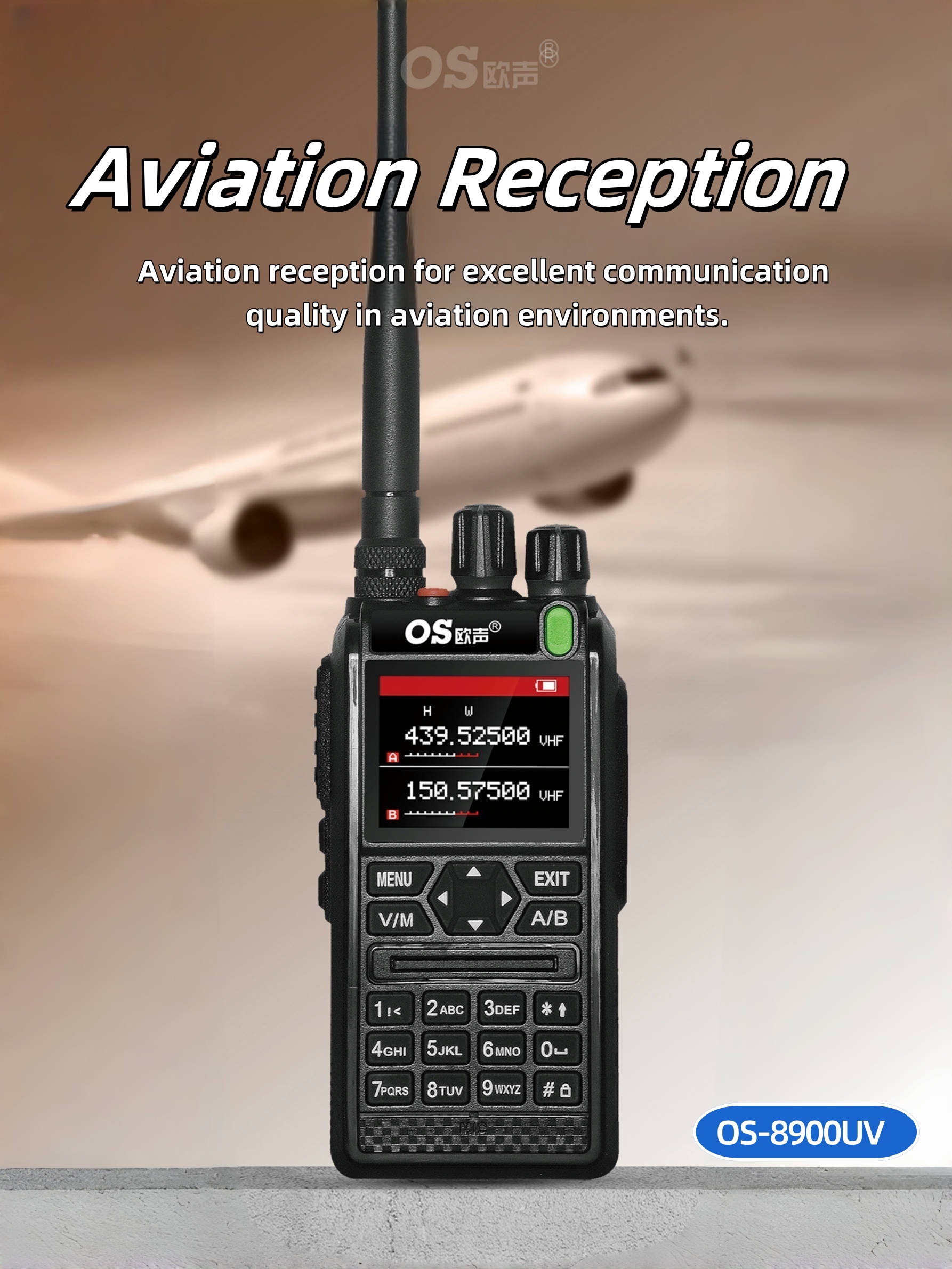 OS-DMR Brand Factory Two Way Radio Passed CE FCC UHF VHF Full Band Roger DTMF OS-8900UV Long Range Communication Radios