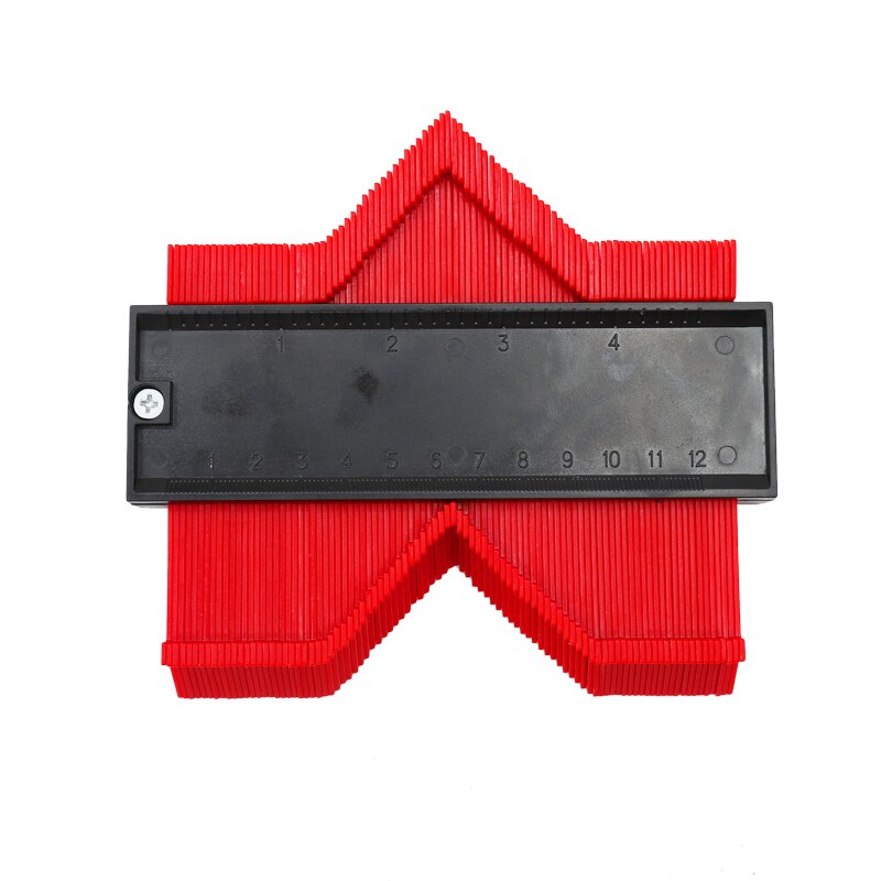 Outils de menuisier, jauge de Contour de forme, duplicateur, outil de mesure de profil, gabarit de copie de Contour: 5inch Red