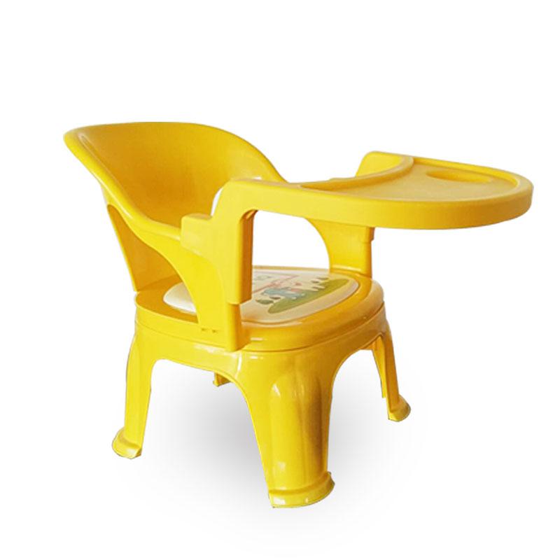 Spisestol barn baby multifunktionel studie stol enkel baby ryglæn skammel møbler plast skolestol: Sæt 6