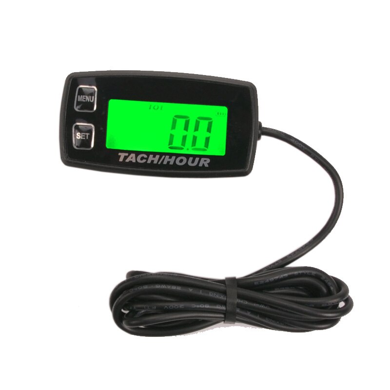 Motor Urenteller Inductieve Toerenteller Gauge Backlit Digitale Resettable voor 2/4 Takt motor marine glidersnow blowe HM035R: Default Title