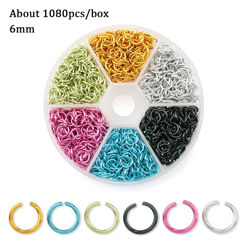 Jewelry Findings Set open jump rings Loose spacer beads Earring hooks Rubber Earring Backs for Jewelry Making DIY handicraft: 17