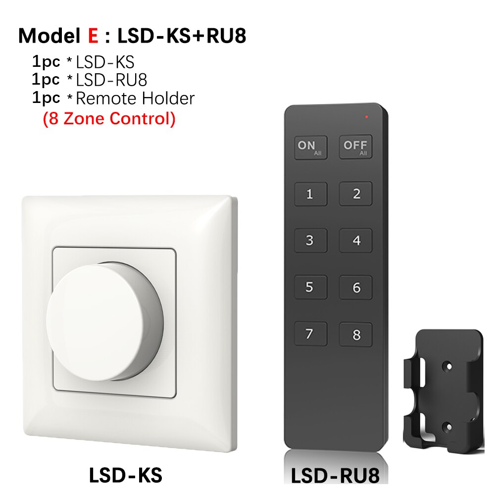 led Dimmer 220V KS LED Wall Mount Manual Knob Panel Triac Dimmer 110V-240V dimming for led Lamp Panel Dimmable Knob Switch: Model E