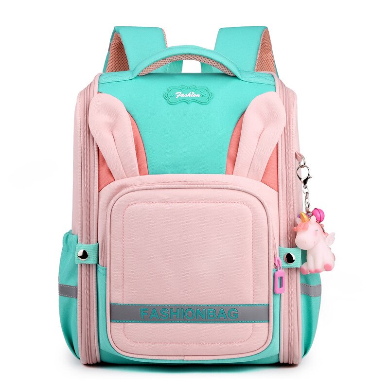 Meisjes School Rugzakken Waterdicht Kinderen Schooltassen Kids Orthopedische Schooltas Basisschool Rugzak Mochila Escolar: pink green