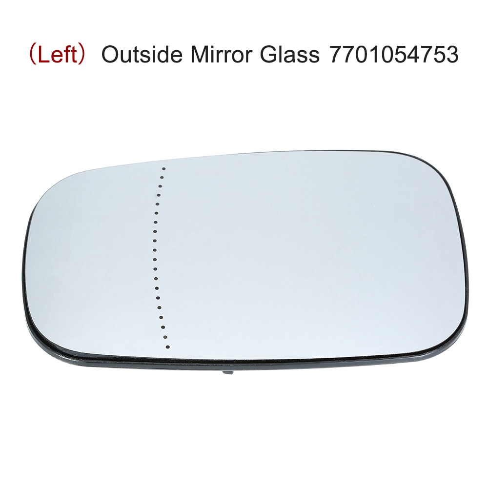 Cristal de espejo exterior izquierdo para Renault: MEGANE II 2,LAGUNA II 2,Clio III 3 negro espejo retrovisor cristal accesorios de coche