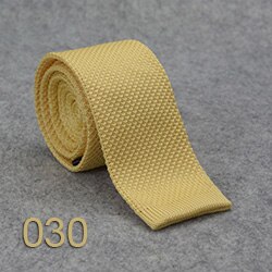 Huishi Slanke Mode Gebreide Banden Voor Mannen 5.5 Cm Solid Blauw Rood Gebreide Tiegreen Gebreide Tie Brown Gebreide Ties: 30