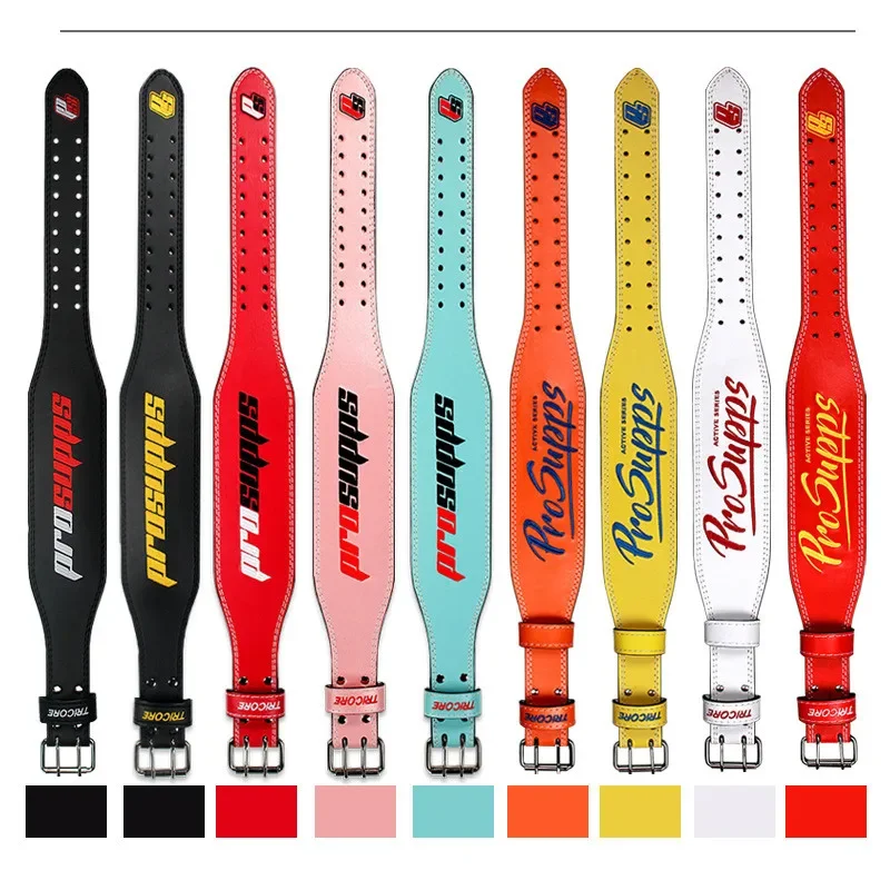 Cintura in pelle per sollevamento pesi Cintura per allenamento fitness Cintura per tutore in vita Protezione lombare tozzo Stacco bodybuilding Palestra Supporto per la schiena