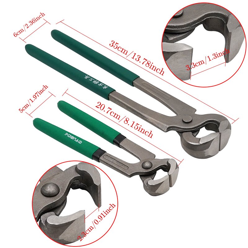 1Pcs Paarden Geit Vee Hoef Clippers Reparatie Hoef Schaar Antislip Grips Vee Pincers Tangen Knipt Nail puller Gereedschap