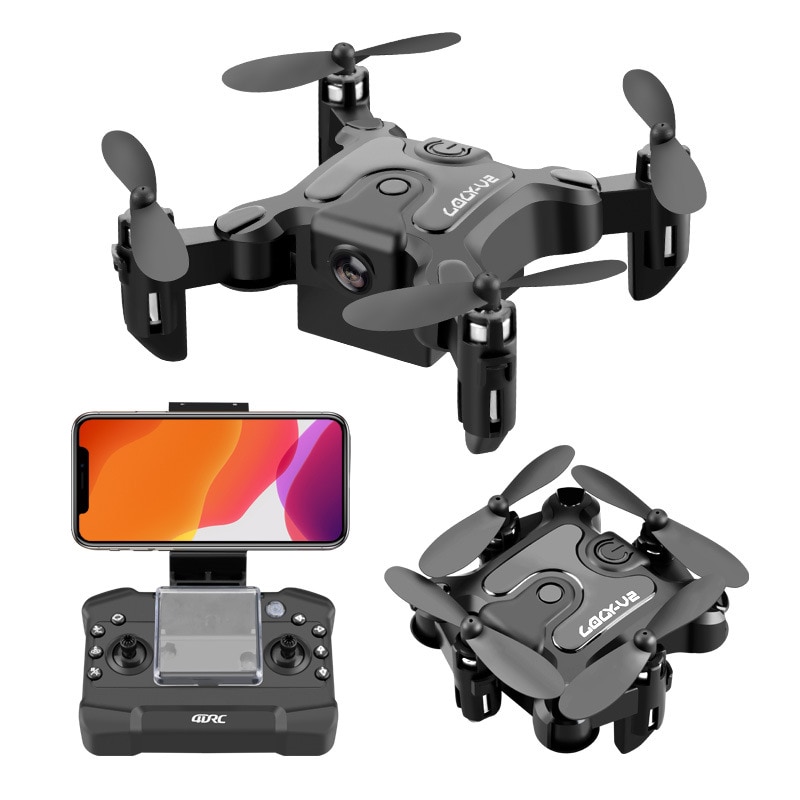 Mini Vouwen Drone 4K Hd Camera Luchtfotografie Vier-As Drone Opvouwbare Helicopter Kid 'S Speelgoed