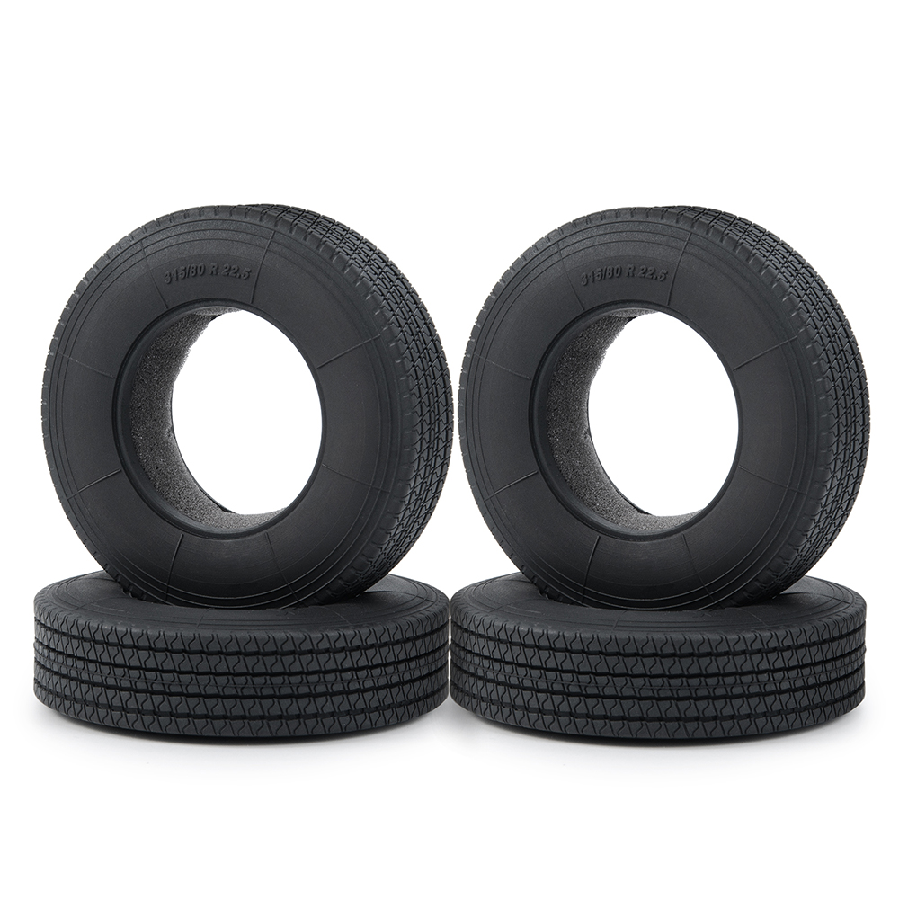 YEAHRUN 22/25/28/30mm neumáticos de goma neumáticos de ruedas para Tamiya 1/14 RC remolque Tractor camión llantas delanteras y traseras accesorios parte
