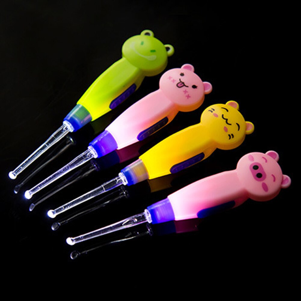 3 Stks/set Kids Baby Led Oor Pick Light Led Dig Flash Licht Oor-Pick Wax Remover Pick Earpick Schoon oren