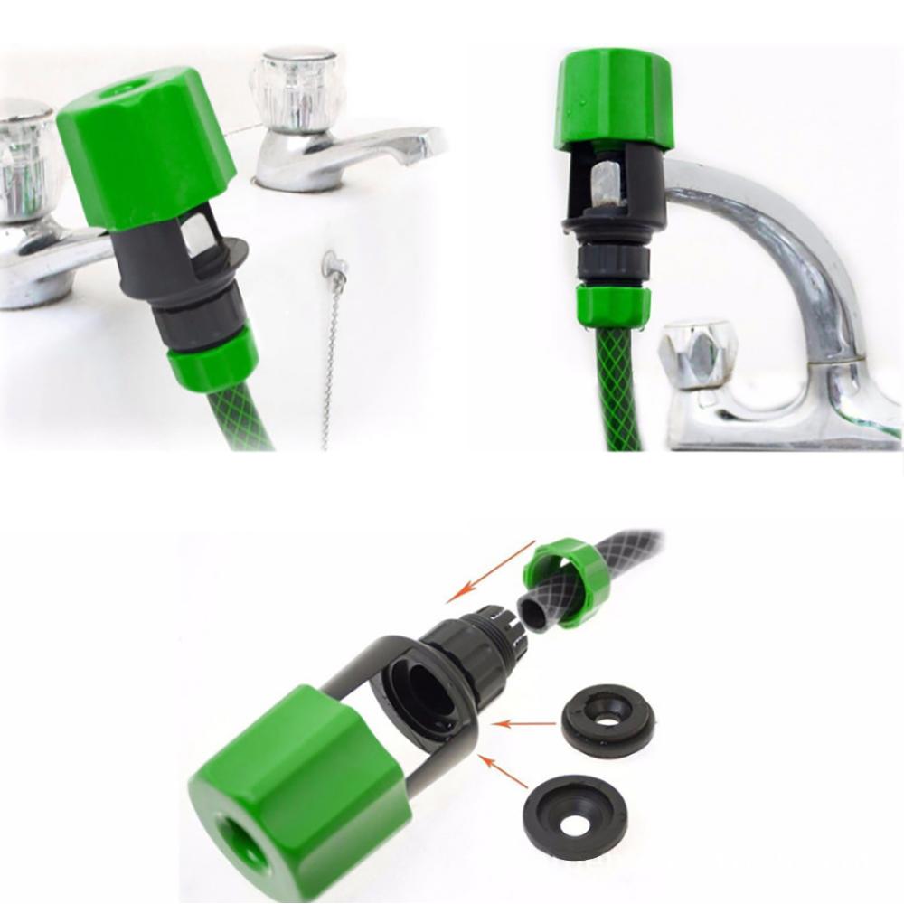 Kitchen Faucet Adapter Plastic Bathroom Basin Water Tap Head Nozzle Connector Fast Joint Garden Watering Irrigation