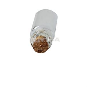10 st 0.8ml glasflaskor flaskor burkar med kork korkar propp dekorativ korkad liten mini wising glasflaska för hängen