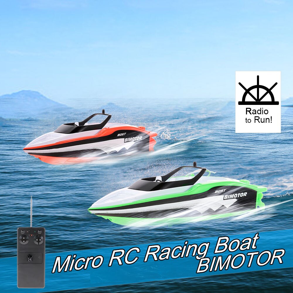 Rc Boot Creëren Speelgoed 3392M Draagbare Micro Afstandsbediening Speedboot Jongen Kid Speelgoed Rc Barco Vissen