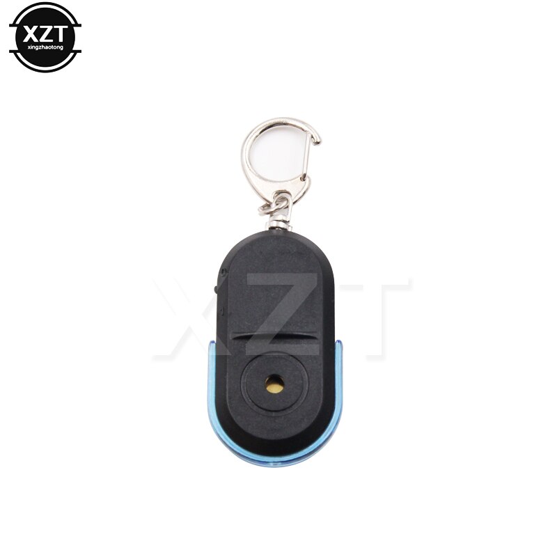 LED Light Things Tracker Wireless Anti-Lost Alarm Key Finder Locator Keychain Whistle Sound Universal: Blue