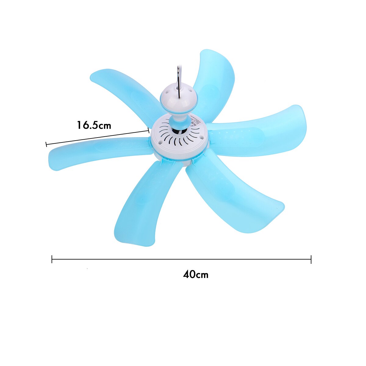 Venda quente 10w economia de energia pequeno ventilador de teto segurança verão ventilador 6 folhas pequeno ventilador de verão com função de temporização