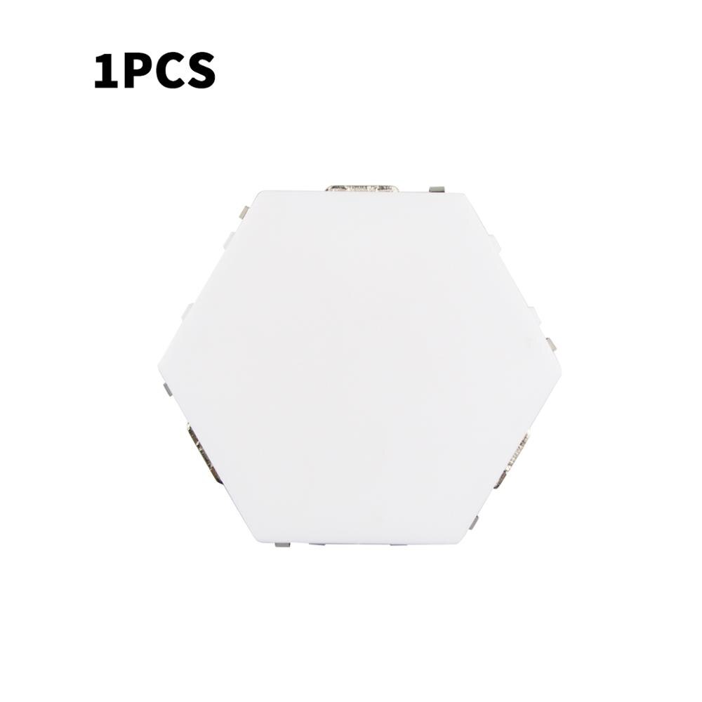 Magnetic Hexagons Modular Touch Sensitive sensor Light DIY Wall Decoration painel led Quantum lamp LED Panel Light: 1pcs / With EU Plug Adapter