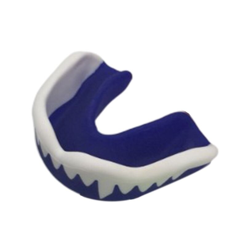 Volwassen Kids Sport Mond Guard Dubbele Gekleurde Tanden Gedrukt Mouldable Gum Shield EVA voor worstelen basketbal MMA voetbal boksen