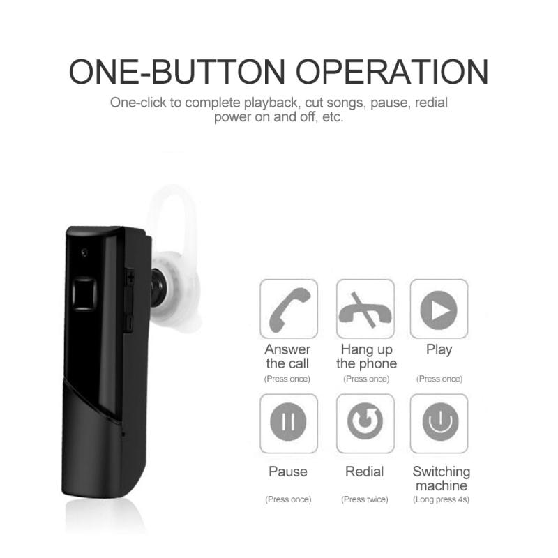 Casque sans fil Bluetooth casque d'affaires ensemble de tête stéréo écouteurs d'affaires avec Microphone pour iPhone smartphone casque