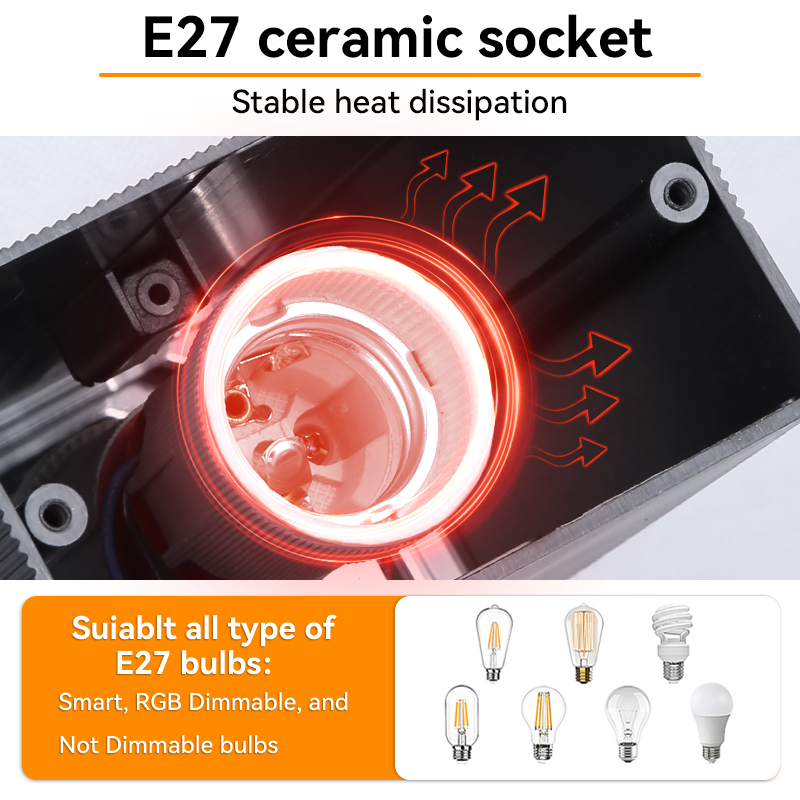 CHUANGYANG Ersetzen Sie E27-Birne, LED-Wandleuchte für Höhle Außenbereich, IP65, wasserdicht, Veranda-Licht, Innenwandleuchte, Dekoration für Flur, Schlafzimmer