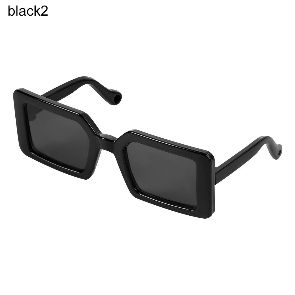 Gafas de sol con montura triangular para perro, lentes cuadradas, Multicolor, a la: Azul marino