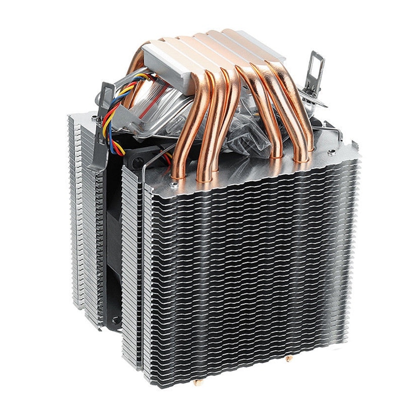 6 Buizen Computer Cpu Koeler Fan Heatsink Voor Lag1156/1155/1150/775 Intel Amd