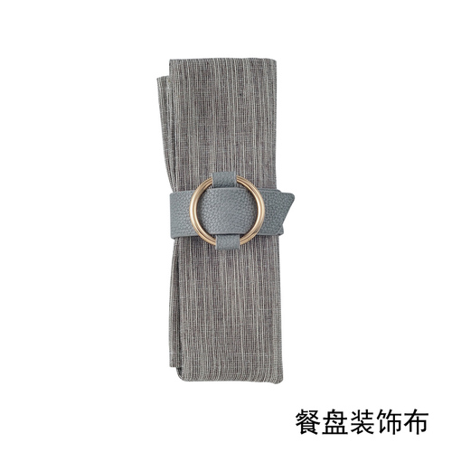 Christmas Dinning Black Plate Set Luxury Ceramic Large Dinner Plate Sets Glass Nordic Conjunto De Pratos Breakfast Set DL60PZ: Napkins