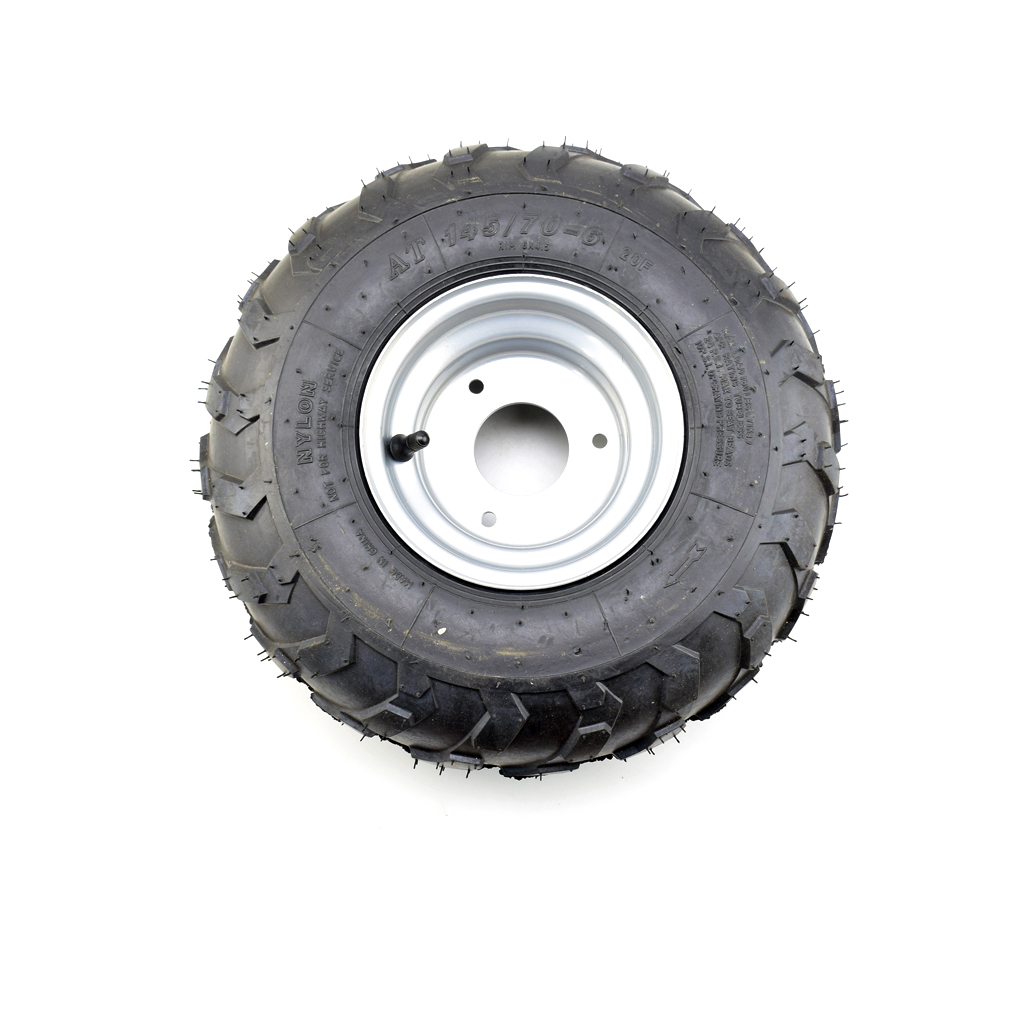 Pneu/jante de roue avant ou arrière de 145/70 à 6 pouces, pour 50cc 70cc 110cc Taotao Quad petit ATV Go-Kart quatre roues vehile Quad