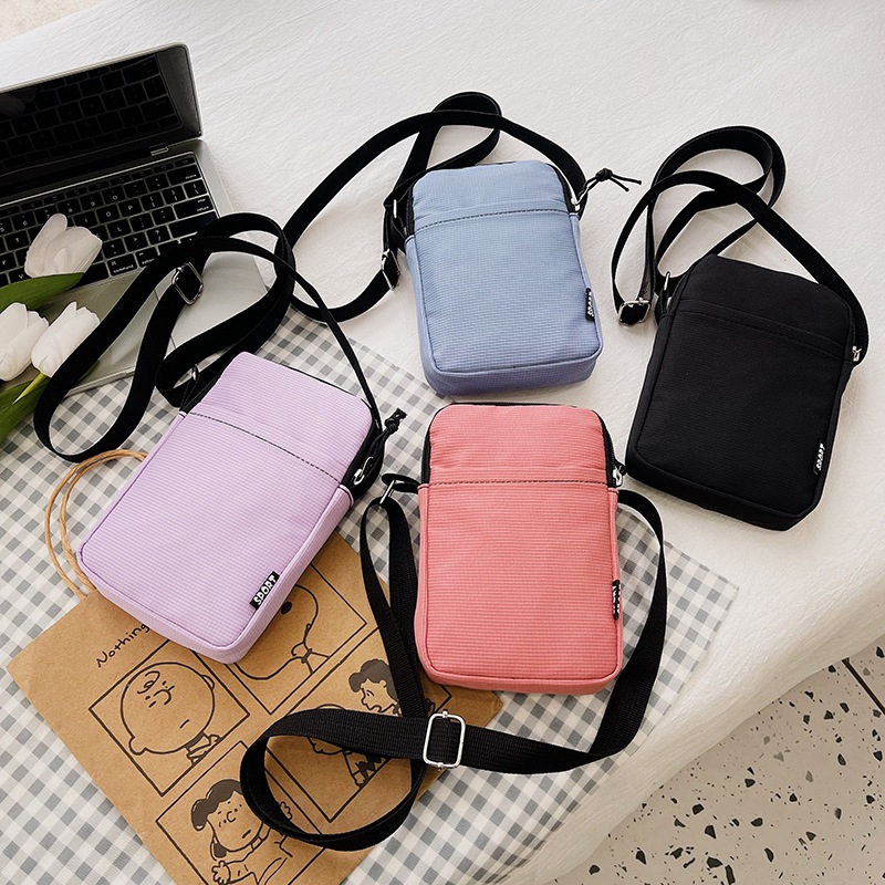 Mode mobiele telefoon tas Dames Messenger Bag All-match Mini Kleine Crossbody Tas Hangende nek Portemonnee Verticale handtas