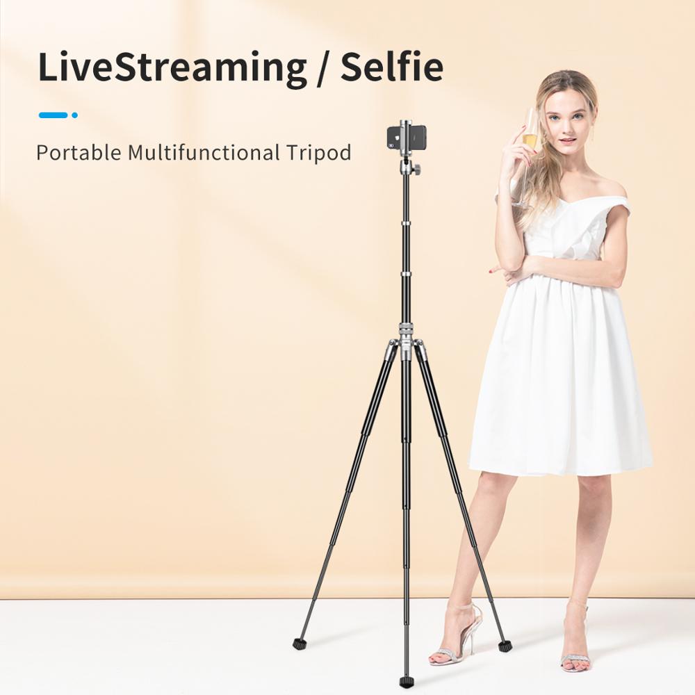 Treppiede flessibile per iPhone – Treppiede allungabile per telefono selfie stick con supporto a scarpa fredda e telecomando, treppiede per telefono cellulare per registrazione video Vlog compatibile