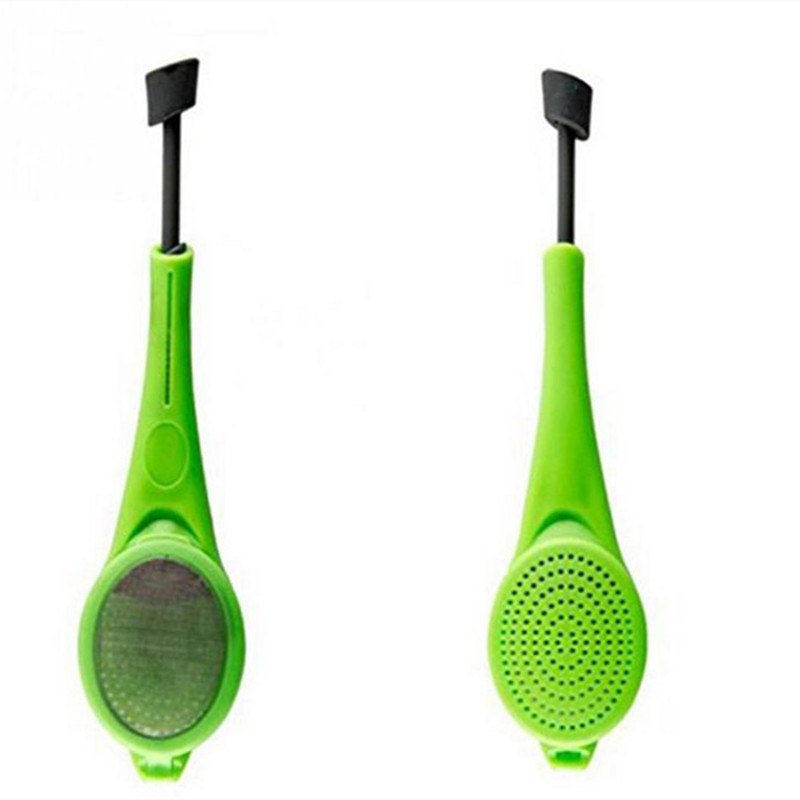 Tea Bag Tea Infuser Built-in Plunger Healthy Intense Flavor Reusable Plastic Tea&amp;Coffee Strainer Measure Swirl Steep