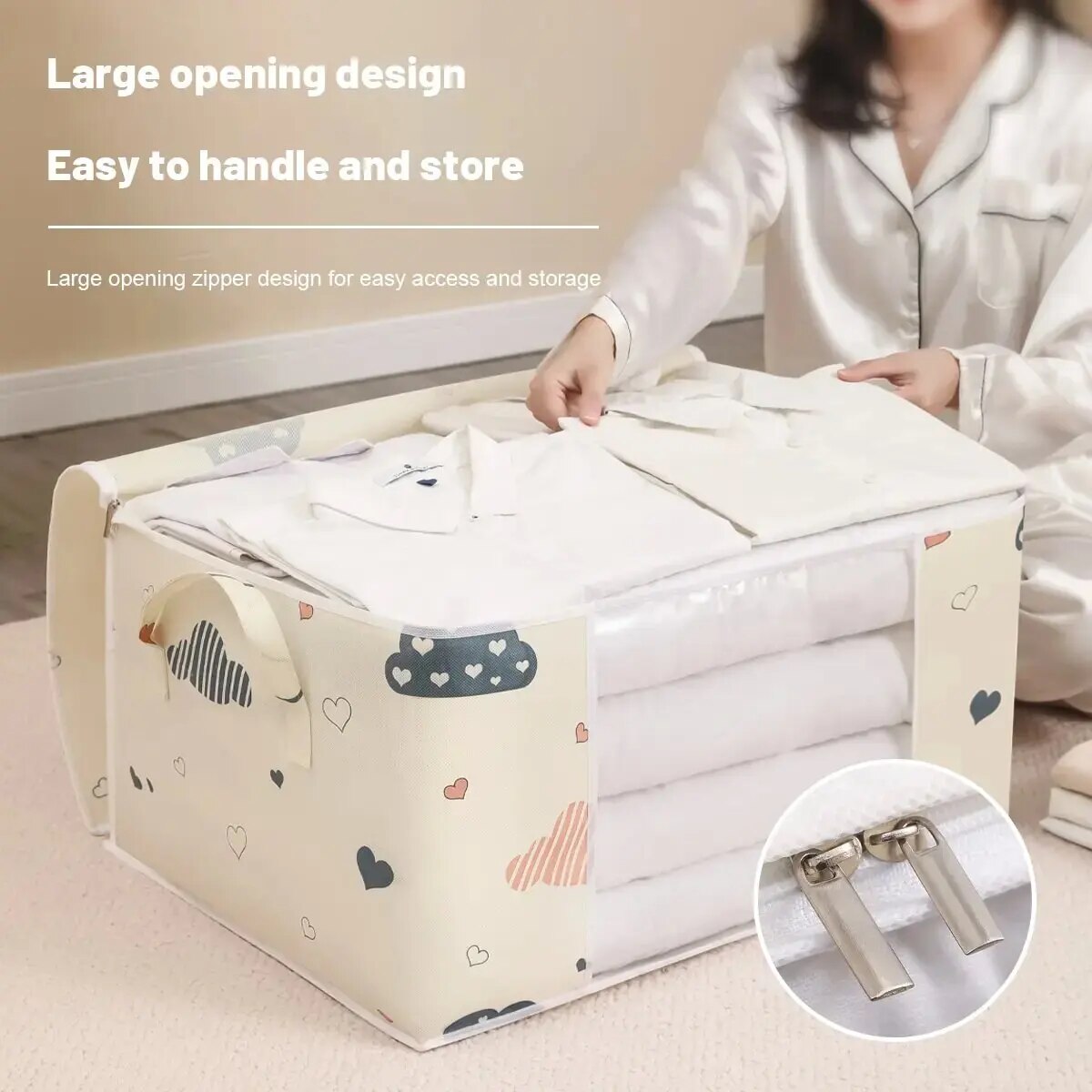 1pc Grote/Kleine Quilt Kleding Opbergtas Vocht Stofdicht Organizer Grote Capaciteit Dekbed Deken Sorteren Zakken