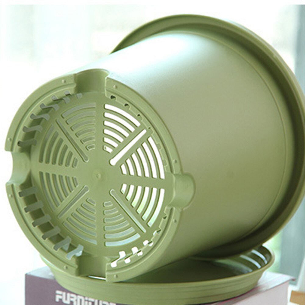 Jardinière hydroponique automatique en plastique, arrosage automatique, Pot de fleurs de couleur unie, suspension murale en résine, balcon de jardin Durable