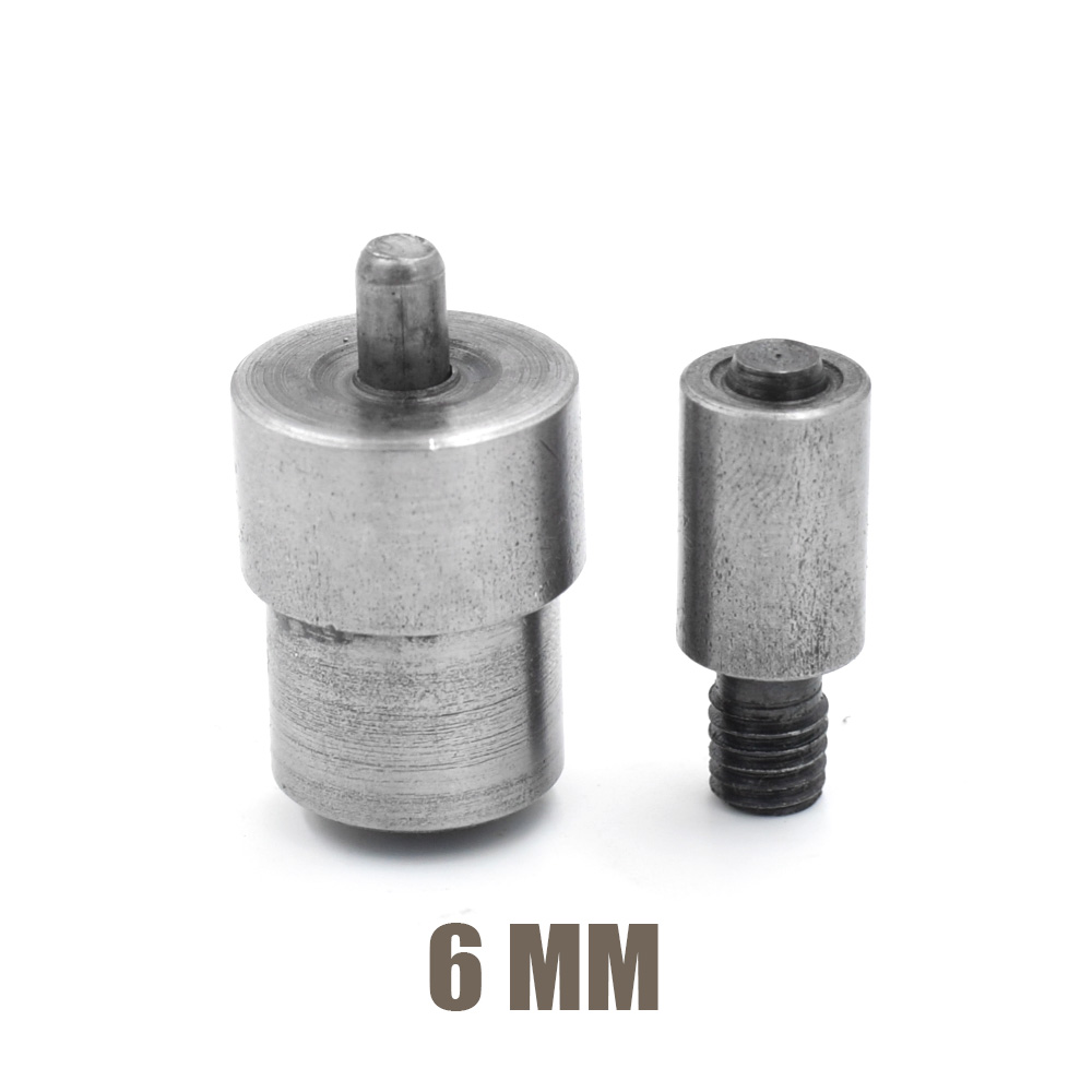 3.5mm-40mm hulhuller i metal. nitte. knap. formemaskine til knapper. værktøj til montering af øjer. metal stomatal matricer: 6mm